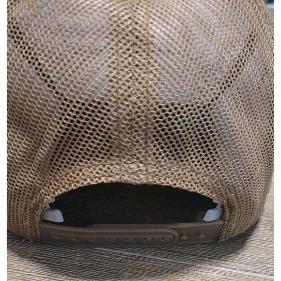 RedHead Embroidered Logo Hat Mesh-Back Cap Brown Snapback - Picture 3 of 5